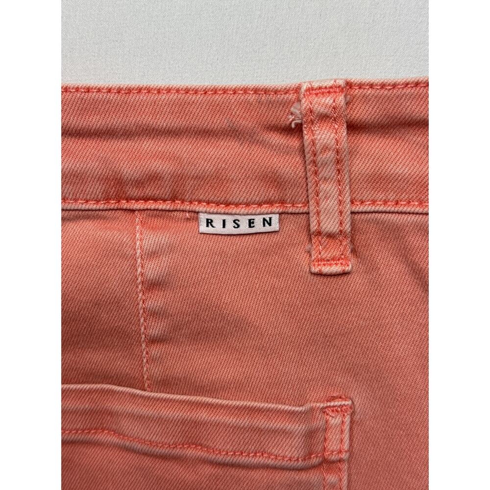Risen Jeans Women's Pink Cargo Jogger Stretch Denim Jeans - Size 7/28 (28x27) - Picture 3 of 6